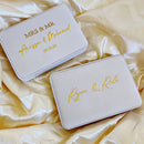 Personalized flannel jewelry box, wedding ring box, necklaces, rings, earrings, bracelets