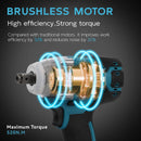 Brushless Electric French For Makita 18V Battery Cordless Electric Impact band. Hand draw Power Tool. -  520N.m