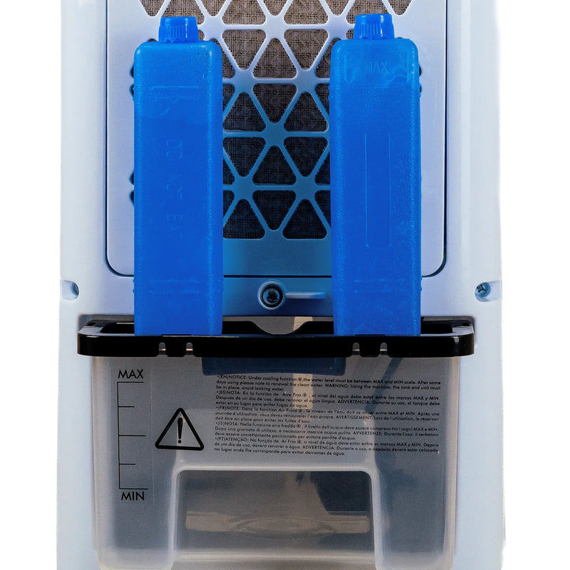 Jocca air conditioning with ionizer and control. Fan with cold wet filter, 3 L tank, 3 speeds.