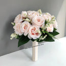 Bridal bouquet for bridesmaid, white silk flowers,