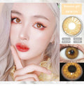 Bio-essence 1 Pair Colored Contact Lens Yearly Natural Looking Cosmetic Eyes Lenses with Color Eye Lens