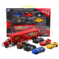 Pixar Car 3 Lightning m/c/Queen Jackson Storm Mack Truck 1:55 Diecast Metal Car Model Toy Boy Christmas Gift. - 7PCS/Set Disney