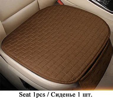 Car Seat Cover Front/Rear Flax/Linen Seat Cushion Protector Pad Black/Red/Beige/Grey/Coffee/Brown For Audi A3 A5 D2 X45