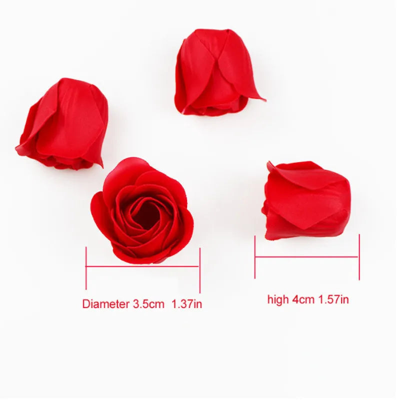 Soap rose flower head, artificial flowers, wedding decoration, Valentine's Day gifts