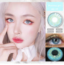 Bio-essence 1 Pair Colored Contact Lens Yearly Natural Looking Cosmetic Eyes Lenses with Color Eye Lens