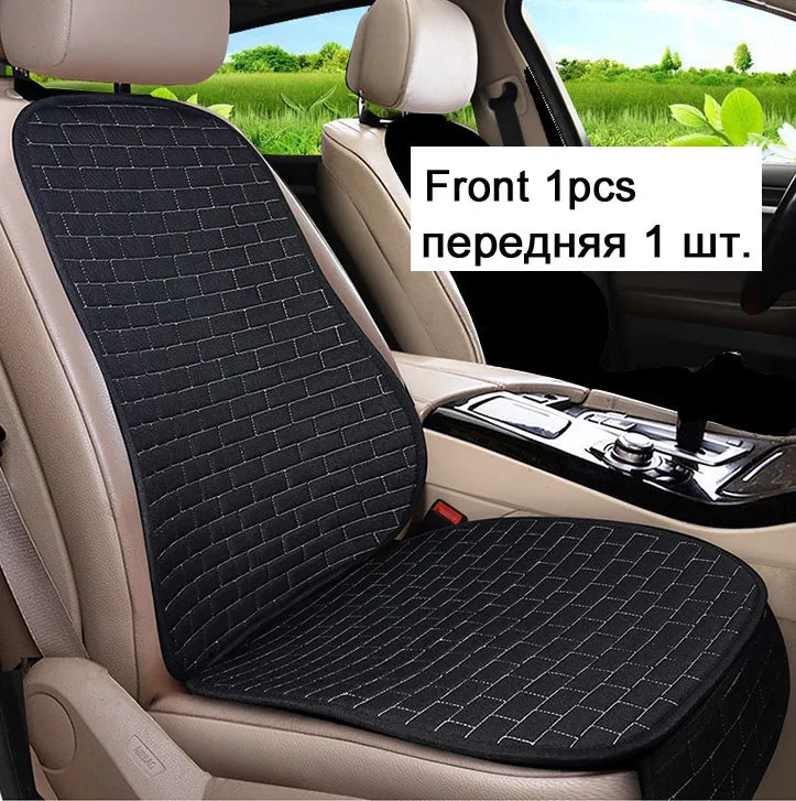 Car Seat Cover Front/Rear Flax/Linen Seat Cushion Protector Pad Black/Red/Beige/Grey/Coffee/Brown For Audi A3 A5 D2 X45