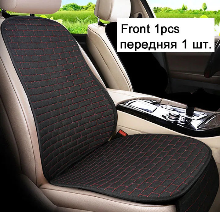 Car Seat Cover Front/Rear Flax/Linen Seat Cushion Protector Pad Black/Red/Beige/Grey/Coffee/Brown For Audi A3 A5 D2 X45