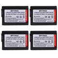 Dual Charger for Sony A6000 A6400 A6300 A6500 A7 A7II A7RII A7SII A7S A7S2 A7R. - 4X 2000mAh NP-FW50 NP FW50 Battery + LED USB
