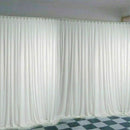 White silk curtains for window decoration, weddings, ceremonies,