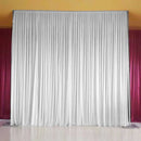 White silk curtains for window decoration, weddings, ceremonies,