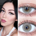 Bio-essence 1 Pair Colored Contact Lens Yearly Natural Looking Cosmetic Eyes Lenses with Color Eye Lens