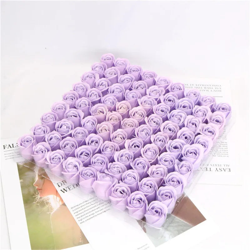 Soap rose flower head, artificial flowers, wedding decoration, Valentine's Day gifts