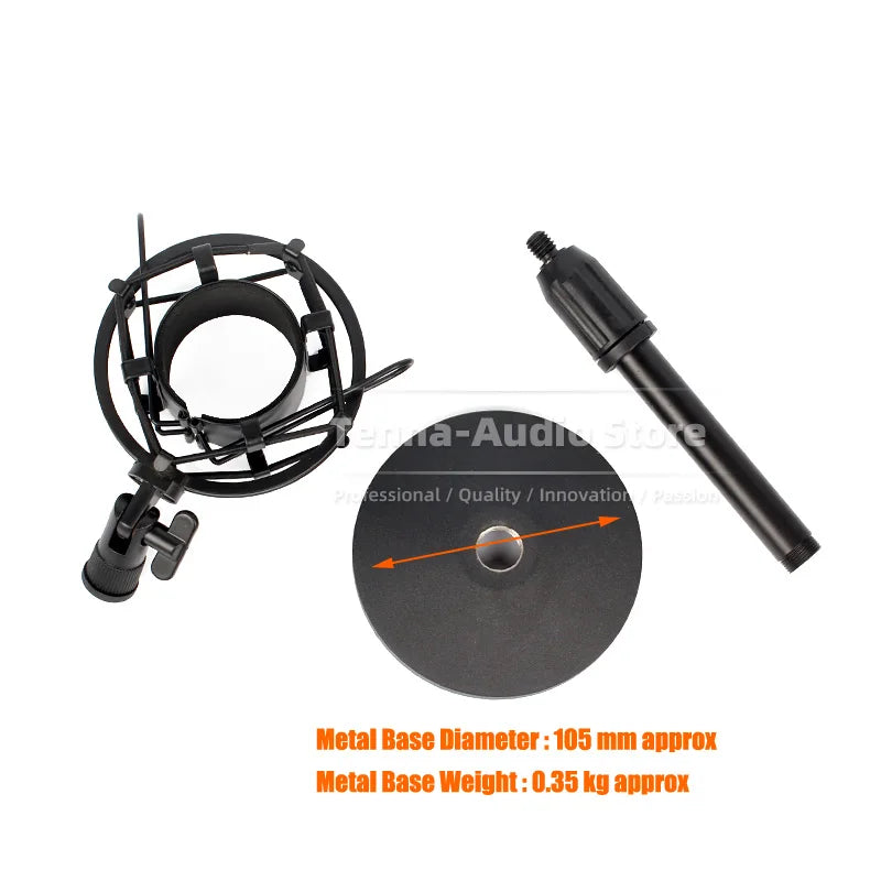 Desktop Suspension Microphone Stand + Shock Mount Holder Shockproof Mic Clip For Heil Sound PR 30 40 PR30 PR40 BG PR781 PR 781