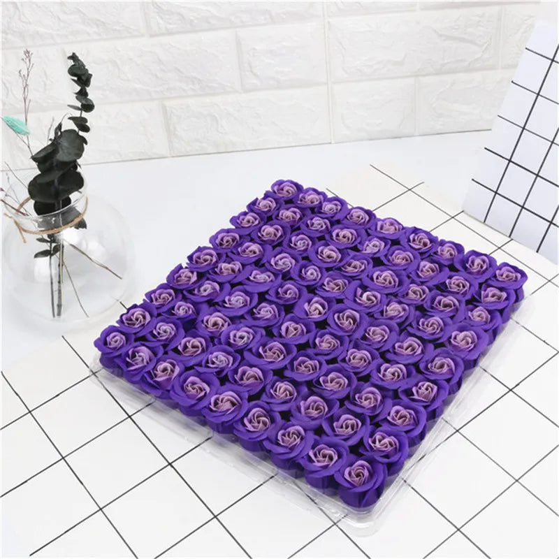 Soap rose flower head, artificial flowers, wedding decoration, Valentine's Day gifts