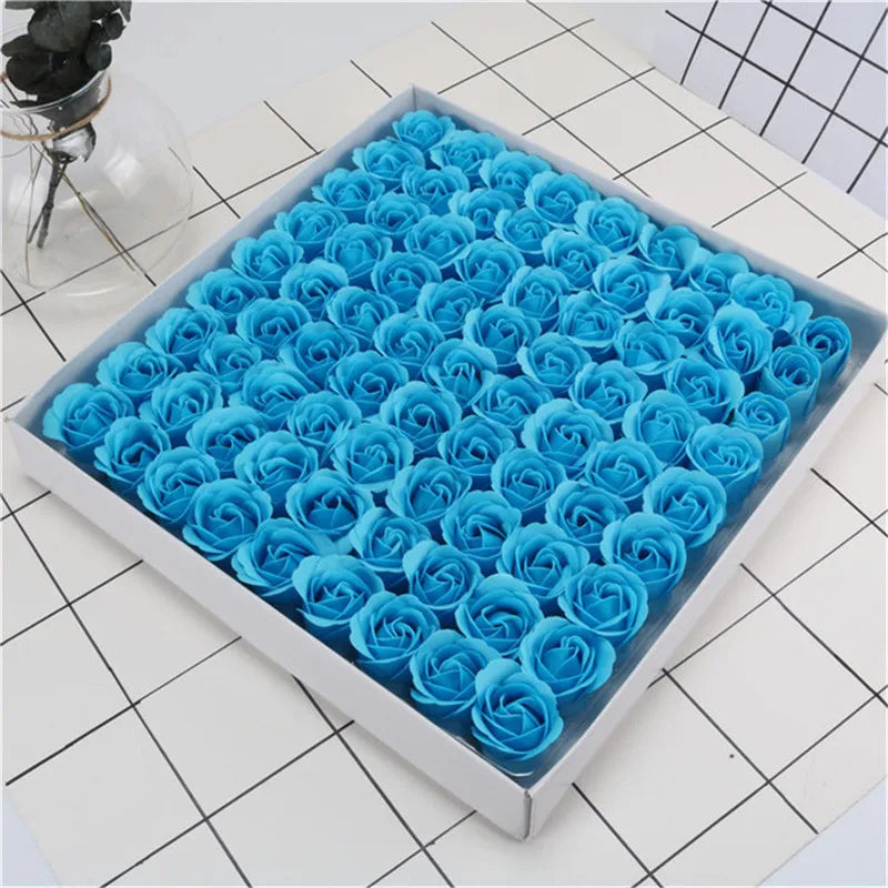 Soap rose flower head, artificial flowers, wedding decoration, Valentine's Day gifts