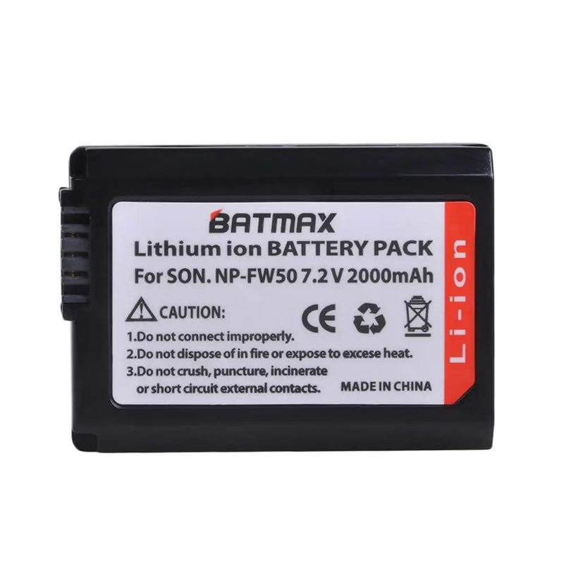 Dual Charger for Sony A6000 A6400 A6300 A6500 A7 A7II A7RII A7SII A7S A7S2 A7R. - 4X 2000mAh NP-FW50 NP FW50 Battery + LED USB