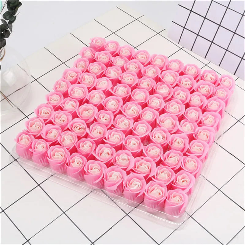 Soap rose flower head, artificial flowers, wedding decoration, Valentine's Day gifts