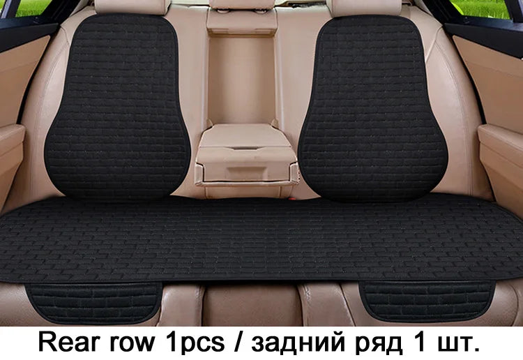 Car Seat Cover Front/Rear Flax/Linen Seat Cushion Protector Pad Black/Red/Beige/Grey/Coffee/Brown For Audi A3 A5 D2 X45