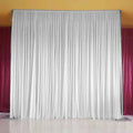 White silk curtains for window decoration, weddings, ceremonies,