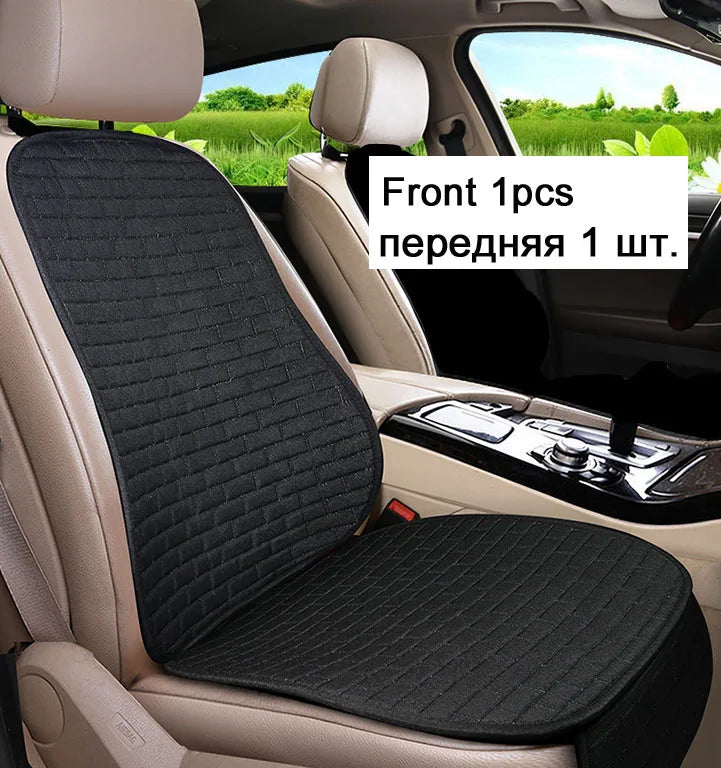 Car Seat Cover Front/Rear Flax/Linen Seat Cushion Protector Pad Black/Red/Beige/Grey/Coffee/Brown For Audi A3 A5 D2 X45