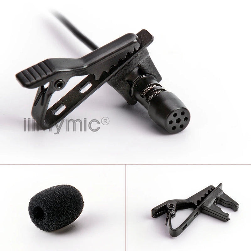 Professional Lavalier Lapel Tie Clip Unidirectional Condenser Microphone For AKG Wireless Body-Pack Transmitter 3 Pin XLR TA3F