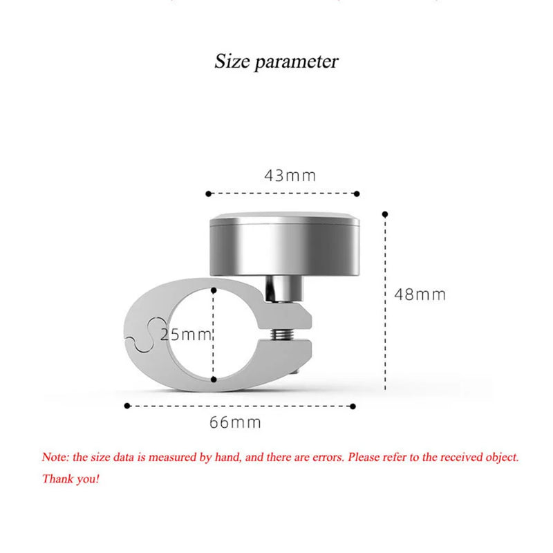 7/8" Motorcycle Handlebar Schedule Bike Hand Grip Bar Mount Aluminum Alloy Dial Clock Waterproof for Scooter Bicycle Motor ATV