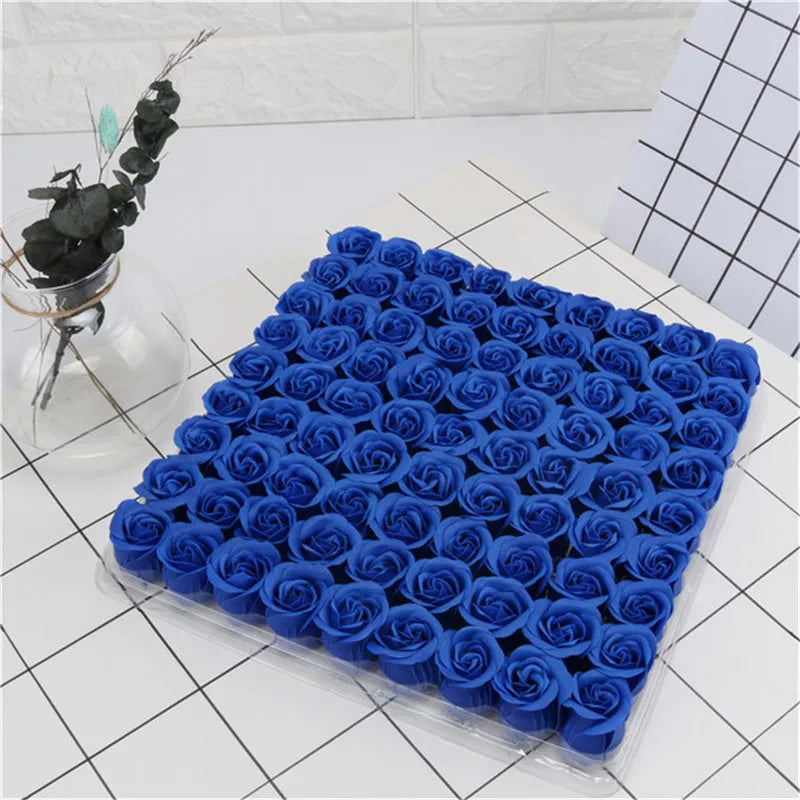 Soap rose flower head, artificial flowers, wedding decoration, Valentine's Day gifts