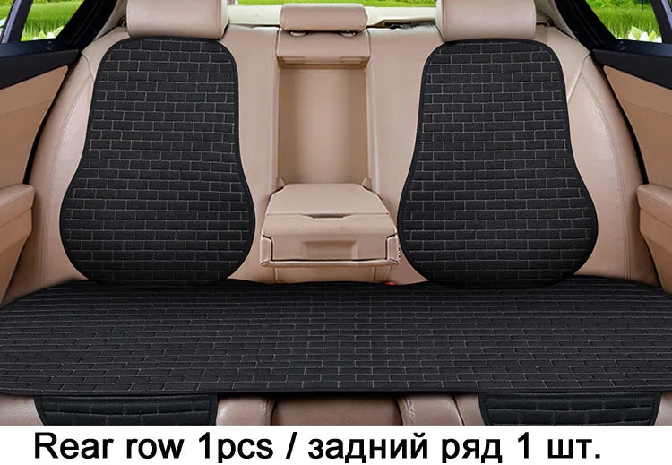 Car Seat Cover Front/Rear Flax/Linen Seat Cushion Protector Pad Black/Red/Beige/Grey/Coffee/Brown For Audi A3 A5 D2 X45