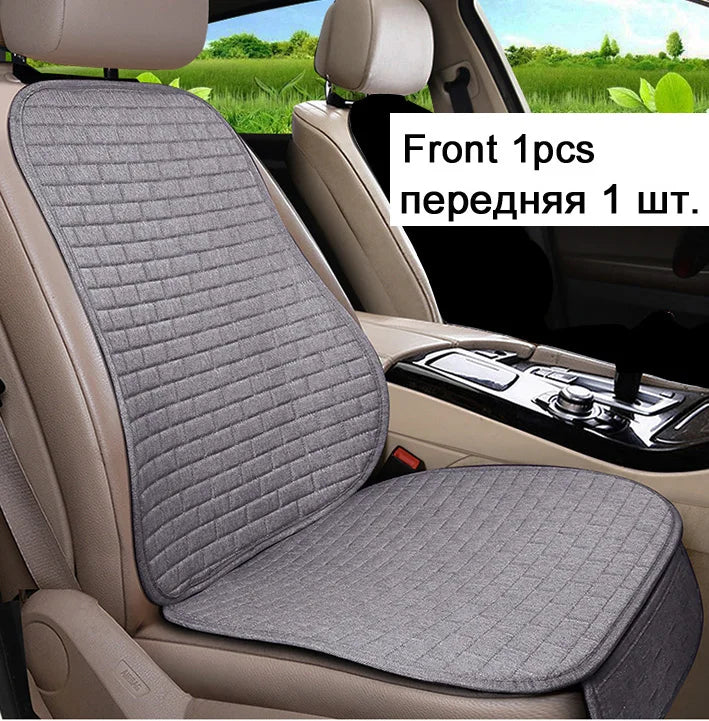 Car Seat Cover Front/Rear Flax/Linen Seat Cushion Protector Pad Black/Red/Beige/Grey/Coffee/Brown For Audi A3 A5 D2 X45