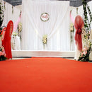 White silk curtains for window decoration, weddings, ceremonies,
