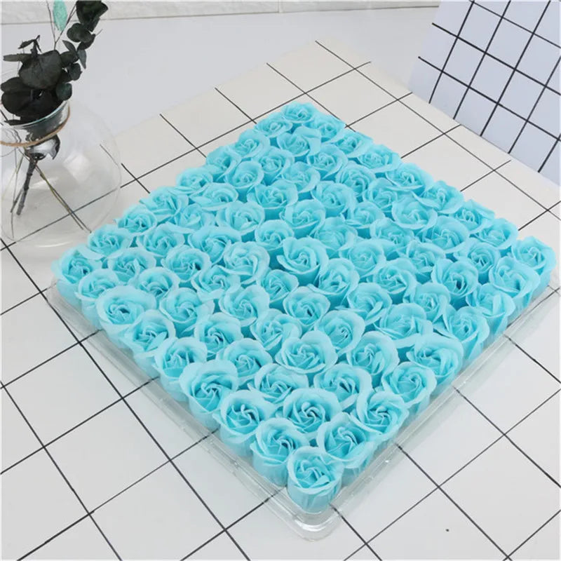 Soap rose flower head, artificial flowers, wedding decoration, Valentine's Day gifts