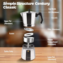 Aluminum Moka Pot Classic Stovetop Espresso Coffee Maker Coffee Kettle Tea Pot For Office Home Outdoor Camping Tableware