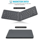 BOW Bluetooth Foldable Mobile Phone Keyboard Rechargable Portable Wireless Folding Keyboard for iPhone Huawei Phone - BUY ABROAD NOW