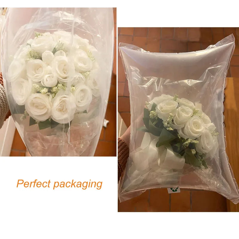 Bridal bouquet for bridesmaid, white silk flowers,