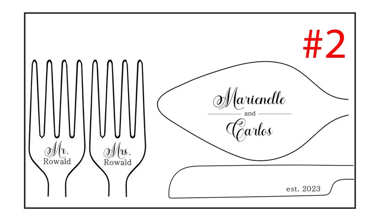 Personalized Wedding Cake Cutting Set, Custom Engraved Gifts,