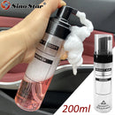 Foaming Bottle Car Interior, Press Head Wash Shampoo Container Dilution Refill Bottles Portable Dispenser Bottle. 200ML PET