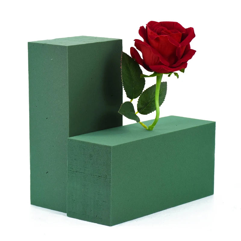 3/6Pcs Wet Fresh Floral Foam Blocks for Wedding Party Flower Arrangement Decoration Styrofoam Bricks Mud Home Garden Accessories