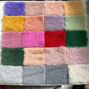 Plain Faux Fur Fabric Smooth Clothes Coats Dolls Sewing Thickened Imitation  Rabbit Plush Textile Soft Silky.