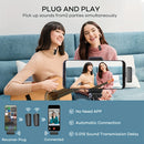 Lavalier Microphone with Charging Case Wireless mini mic for Android IOS Phone with Noise-canceling Function to Record Videos