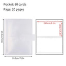 Frosted Photo Album 3/4/5inch Photo Card Train Ticket Card Collection Book Wholesale Transparent Photo Card Storage Album