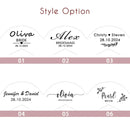 Personalized wedding hanger, custom wooden hanger for wedding dresses.