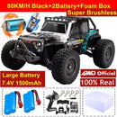 Remote Control Car Off Road 4x4 RC High Speed Buggy Truck Super Brushless 50 or 80KM/H Fast Drift Racing Toy Kids Adults. - 4WD