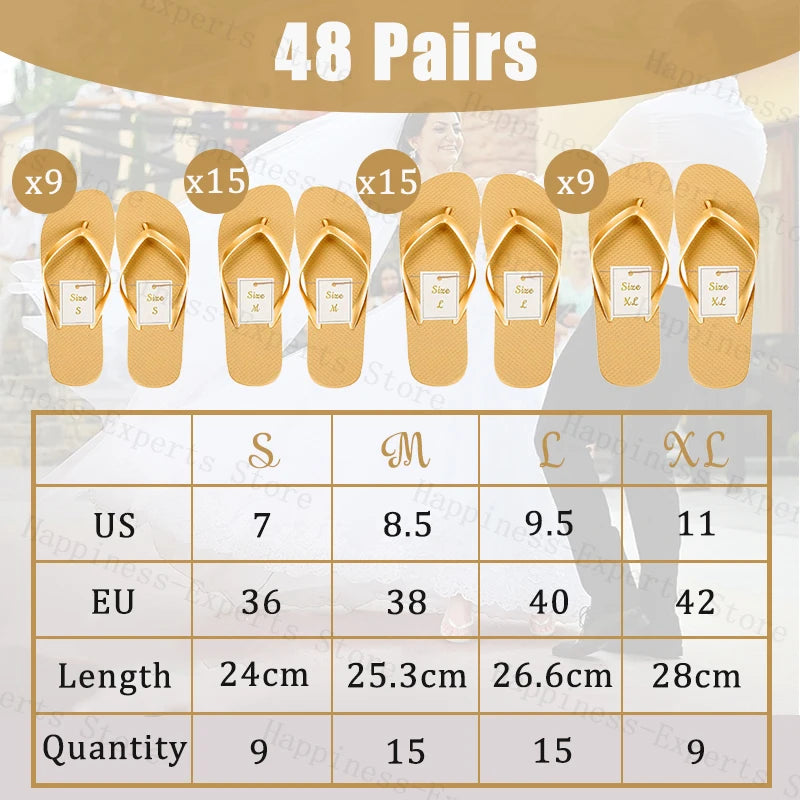 Wedding flip flops for guests, hotel spa wedding sandals, slippers