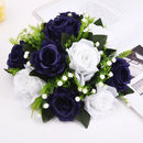 Artificial Flowers Plastic Rose Ball Silk Fake Flower Floral  Wedding Birthday Party Centerpiece Table Arrangements Decor. - 1pc