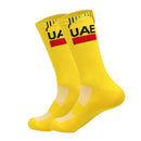 NEW 2026 Cycling Socks Men Women UAE Team Breathable Quick Dry Outdoor Football Running Bike Socks
