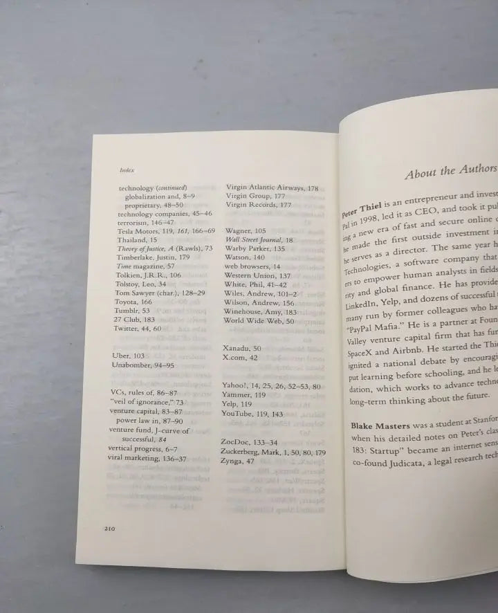 Zero To One Opens The Secrets Of Business And The Future World Literature Books