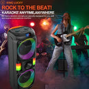 8202 Wireless Bluetooth Super big Speaker With Maximum Peak Power Of  120DB sound Outdoor Portable Party Soundbox  with Mic