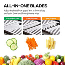 Adjustable Mandoline, Stainless Steel Vegetable Slicer.