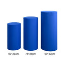 Cylindrical pedestal covers for dessert tables, pedestal covers