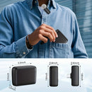 Lavalier Microphone with Charging Case Wireless mini mic for Android IOS Phone with Noise-canceling Function to Record Videos